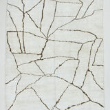 6x9 scandinavian beige hemp rug 192x275cm