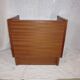 Brass bedside table and mahogany dressing 70s