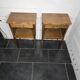 Pair of Louis XV style oak bedside tables