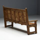 Rustic Travail Populaire Bench, France, 19th Century