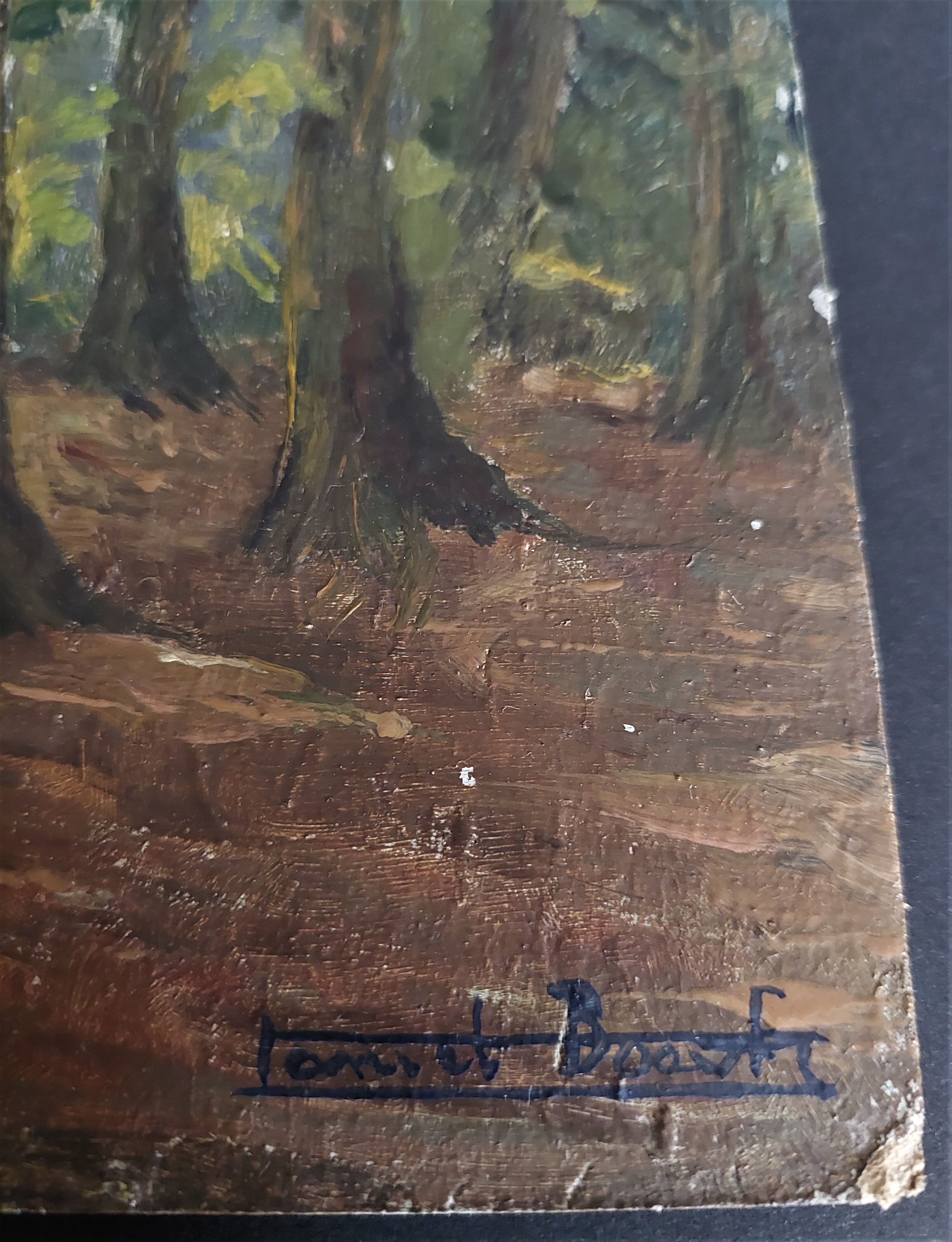 Oil painting on undergrowth panel