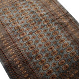 Traditional Hand Made Blue Wool Area Rug- 124x180cm
