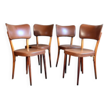 4 Baumann chairs n°267 50s