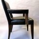 Luxury chair Philippe Hurel black leather