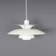 Louis Poulsen PH5 white hanging lamp, 1970s