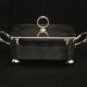 Victorian silver metal butter dish