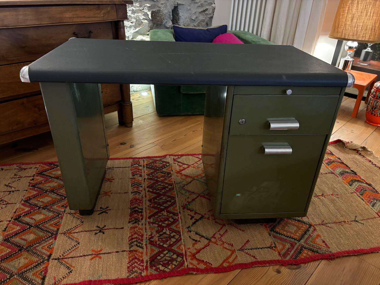 Metal military desk