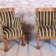 Biedermeier Seating Set in Walnut, 1830s, Set of 3