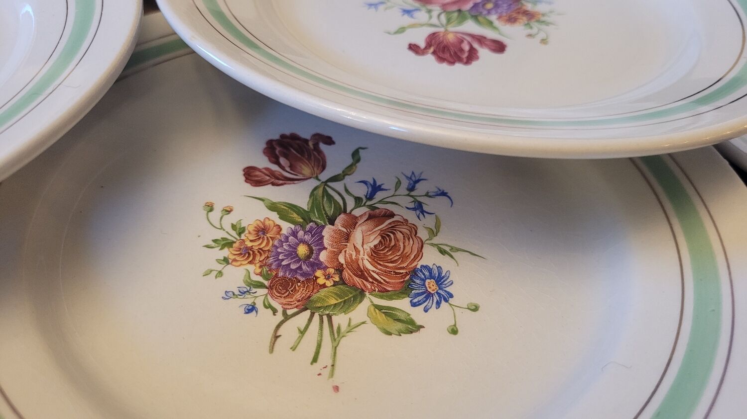 Dessert plates 50's