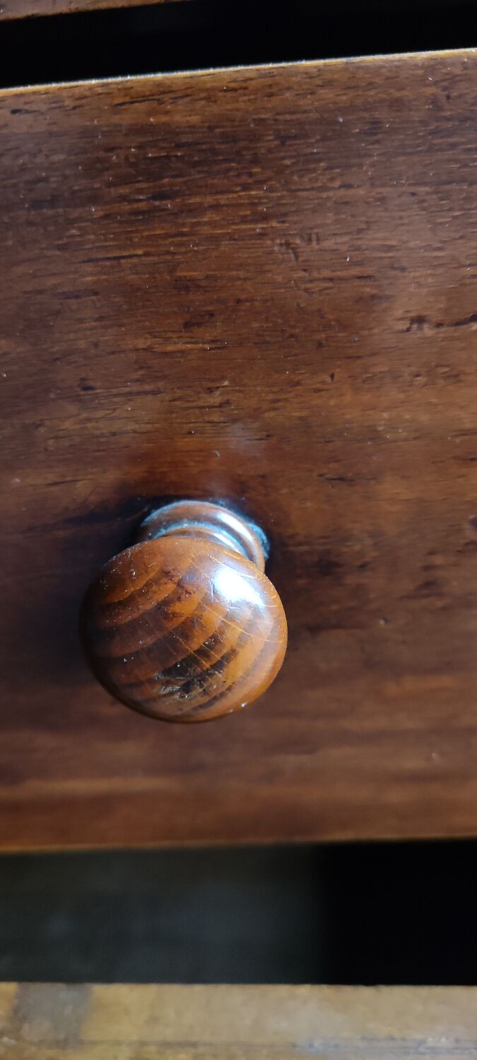 Walnut directoire chest of drawers, lacrosse