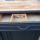 Vintage art deco abyssal blue buffet