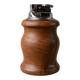 Brown Wood Vintage Lighter with Curved Italian Design, 1960s Table Accessory - Refined Gift
