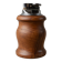 Brown Wood Vintage Lighter with Curved Italian Design, 1960s Table Accessory - Refined Gift