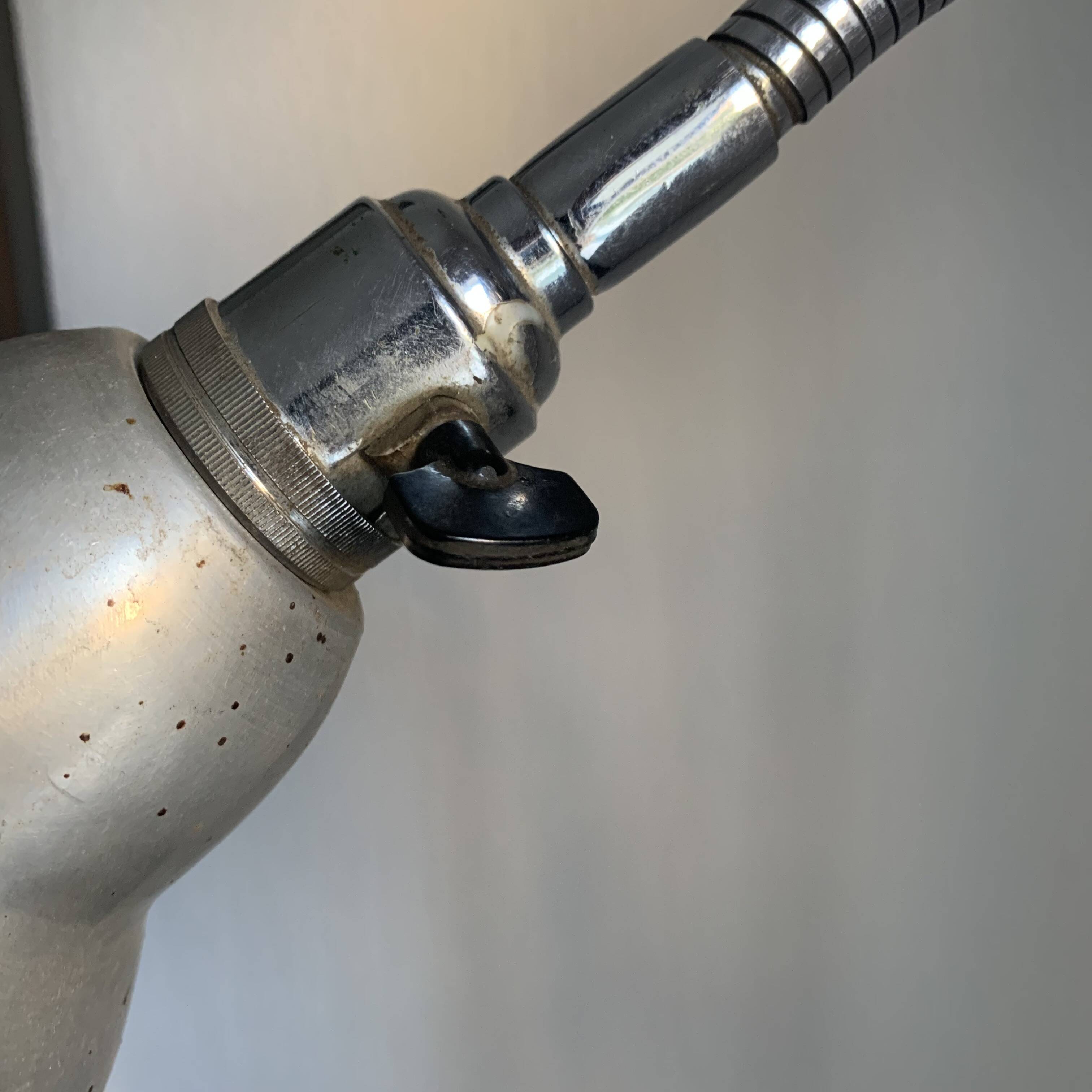 Vintage 1950 industrial workshop factory lamp KI-E-KLAIR design - 80 cm