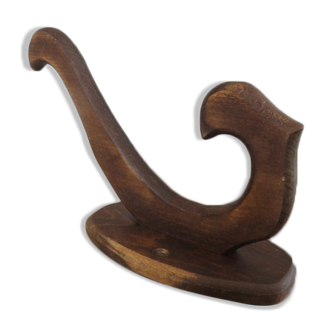 Wall hook, coat rack in art deco wood 30 years 40