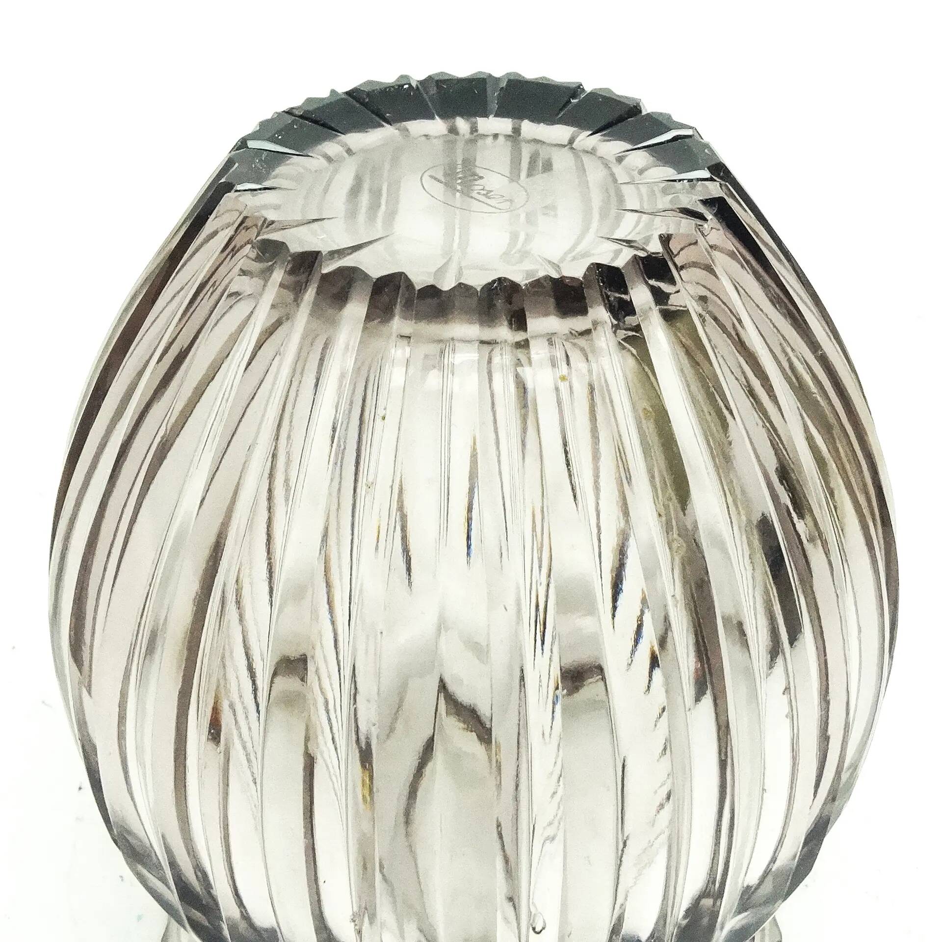 Art deco vase, crystal, Poland, 1930s