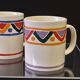 Set of 2 vintage Mobil advertising mugs in very good condition.