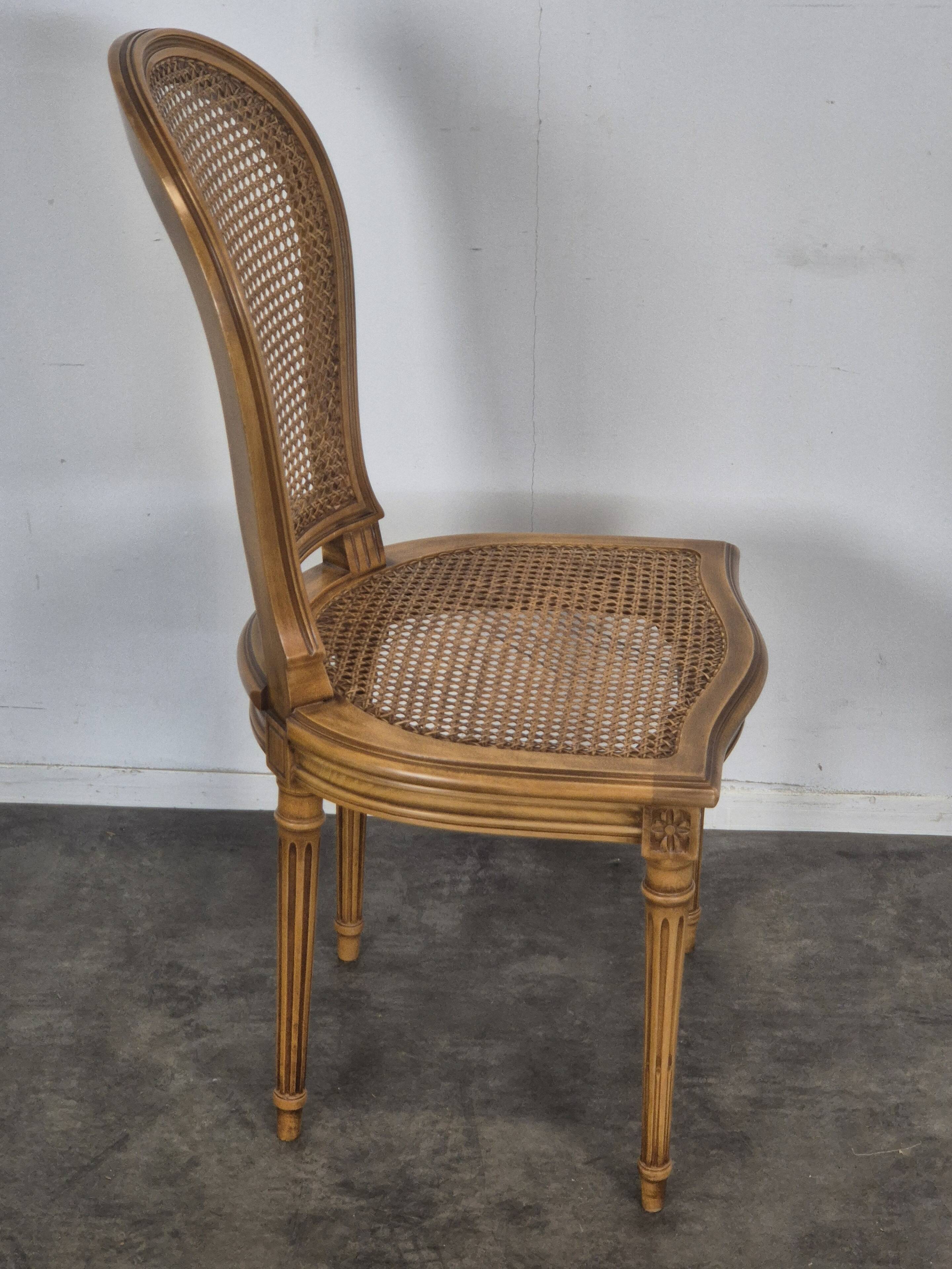 Pair of caned chairs in Louis XVI style