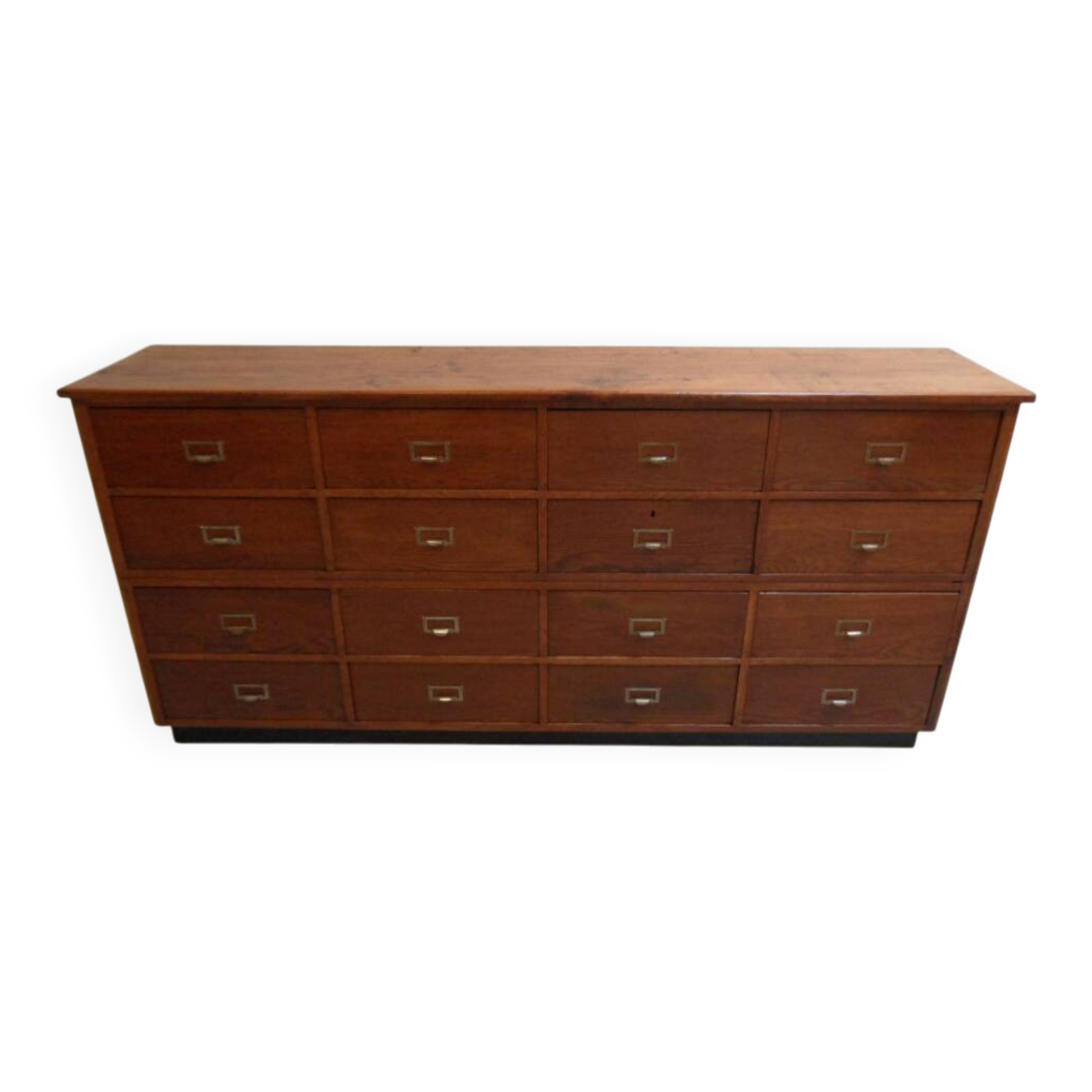 Vintage oak  shop filing cabinet with drawers