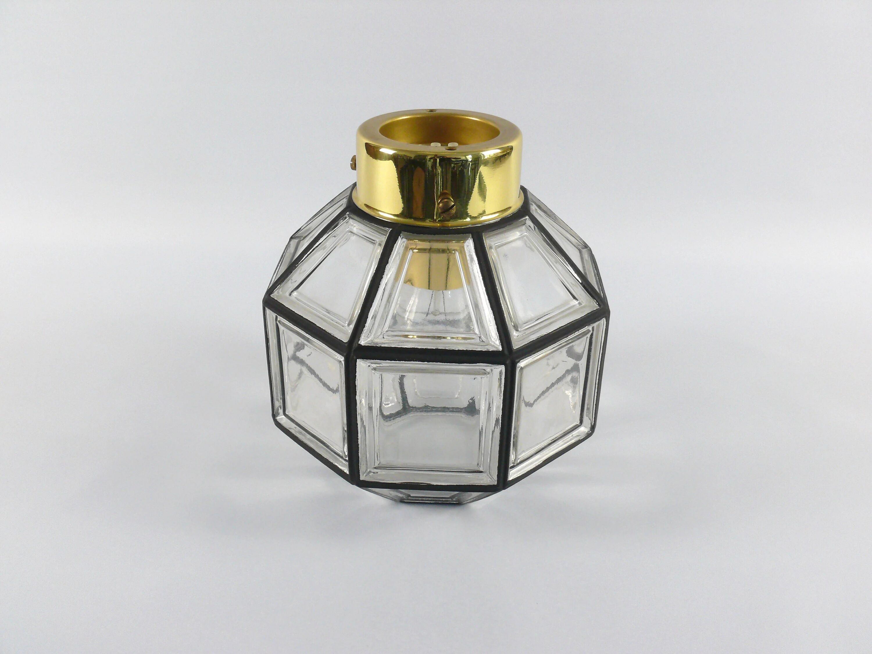 Hans-Agne Jakobsson ceiling lamp/wall light for Glashütte Limburg, 1970s, pendant, ceiling light