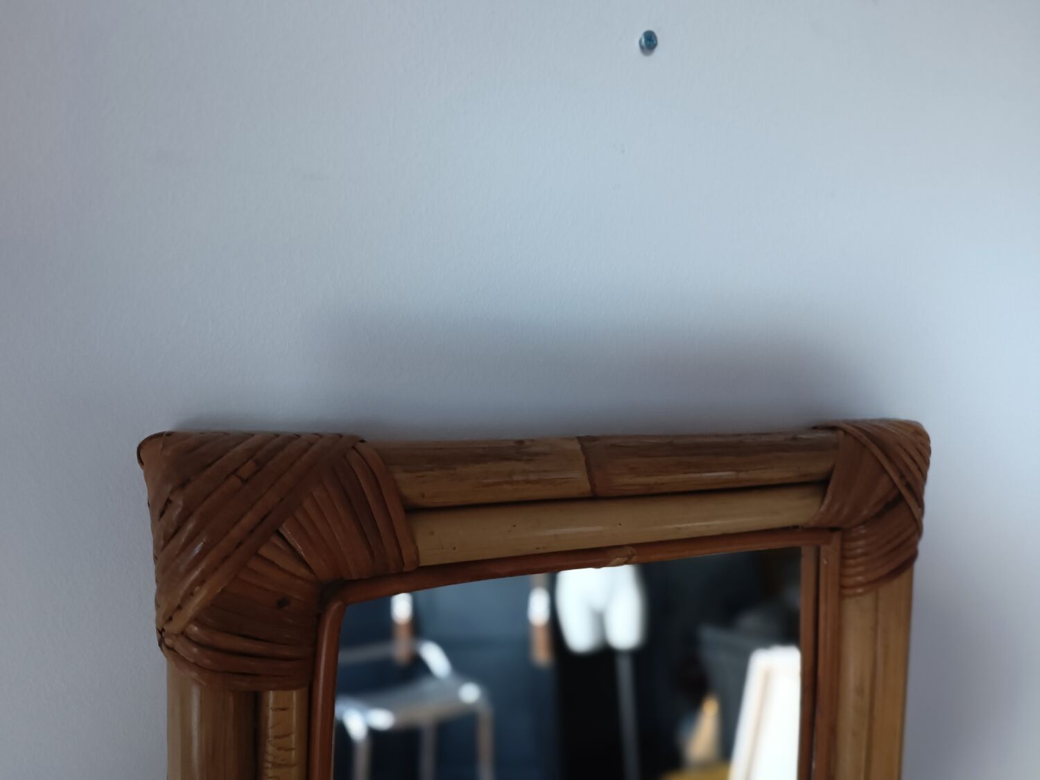 Bamboo/rattan mirror