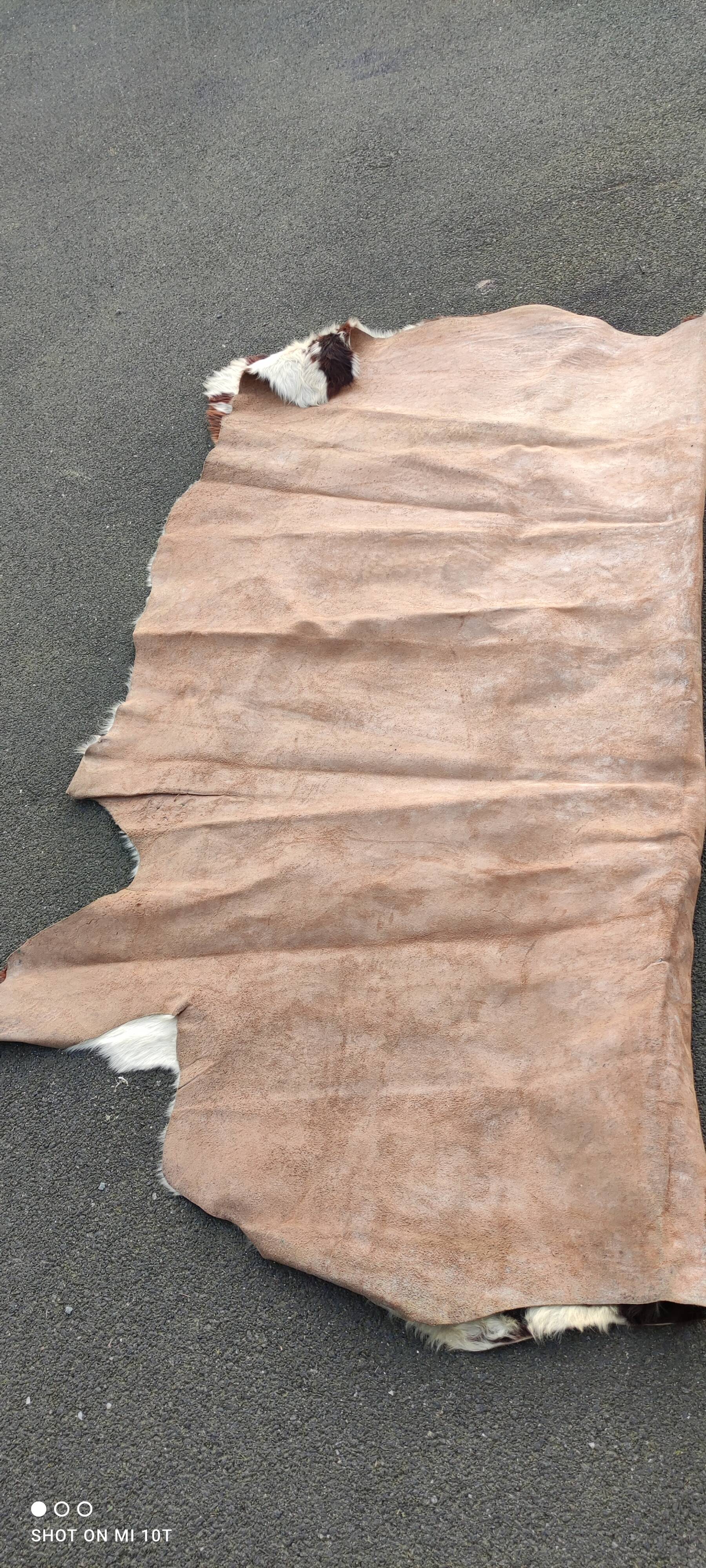 Vintage cowhide rug