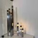 Lampadaire cubique Sciolari de style moderniste italien du milieu du siècle par G
