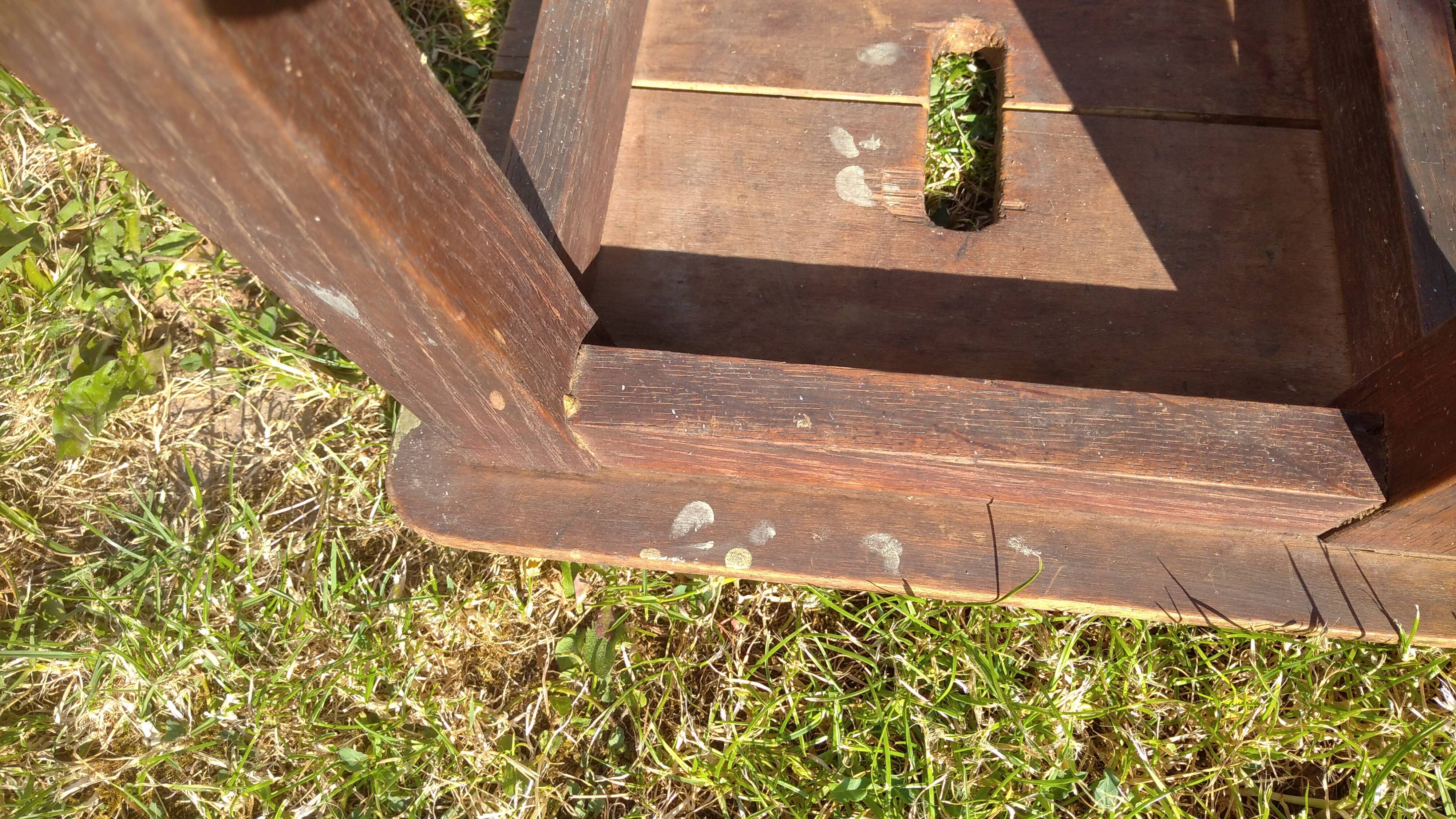 Tabouret vintage en bois