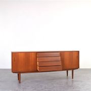 Mid-Century Teak Scandinavian Sideboard by Nils Jonsson for P.S. Heggen