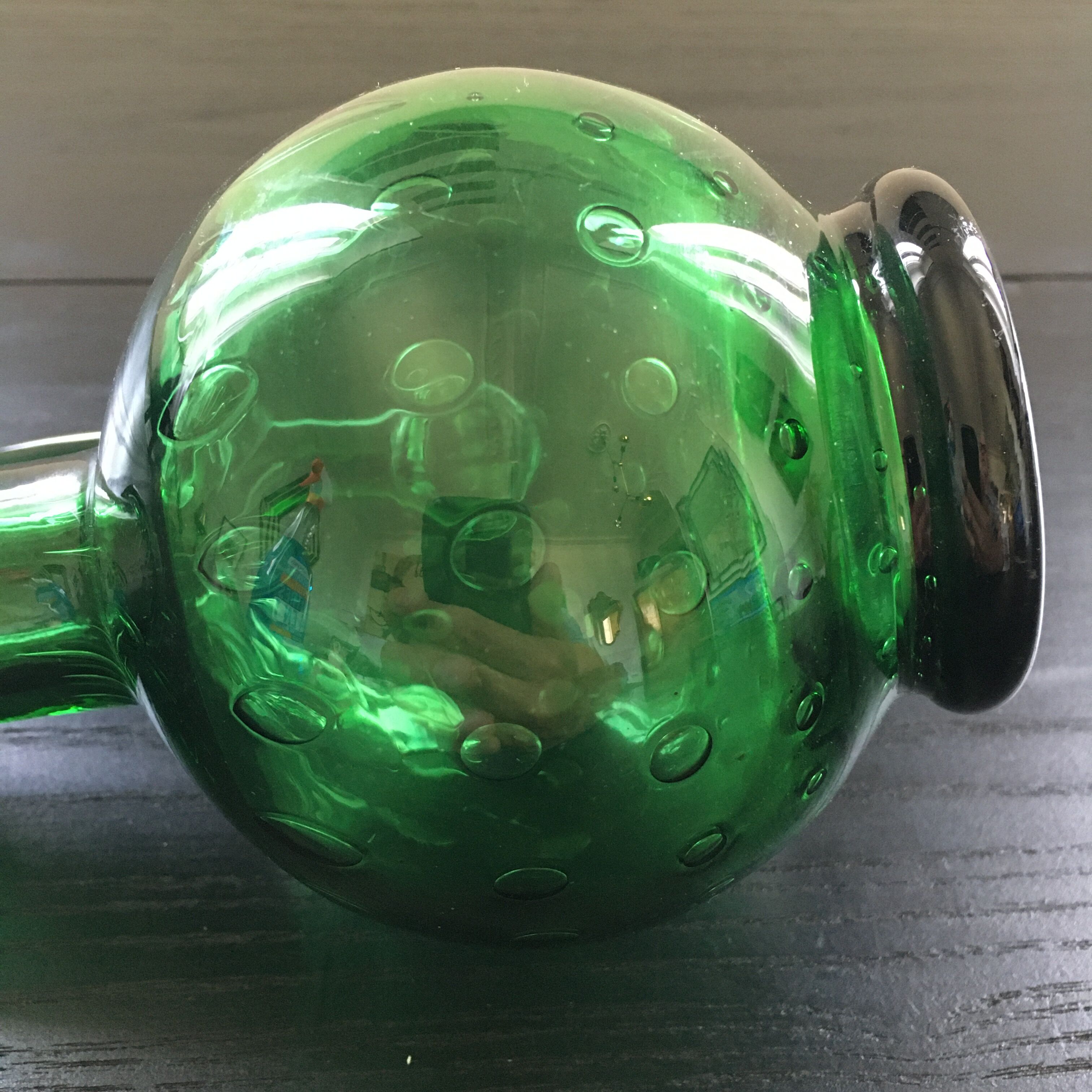 Bottle green decanter