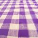 Vintage Haik purple check blanket from Morocco - 166 x 203 cm