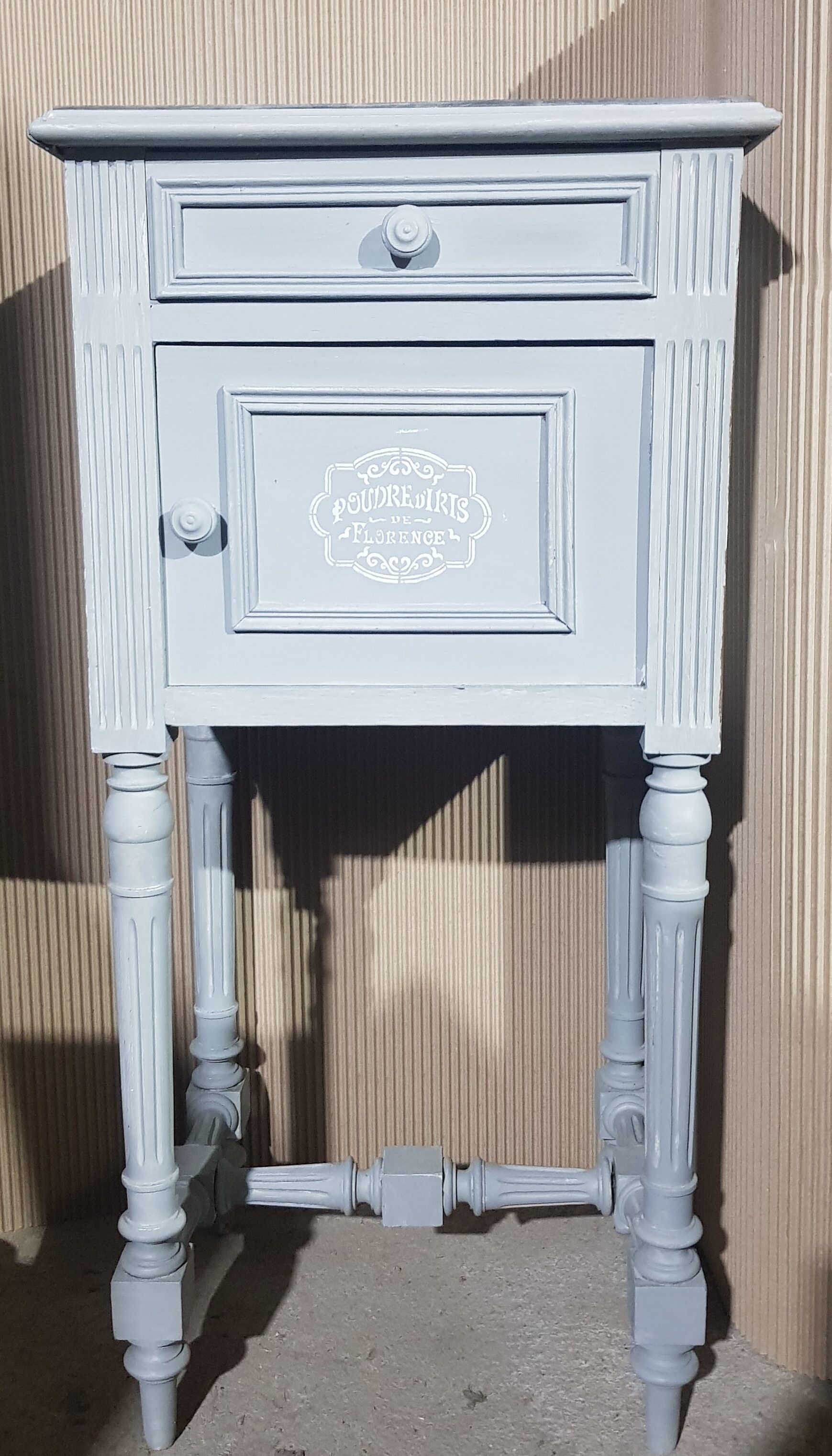 Bedside louis XVI style - Relooké shabby