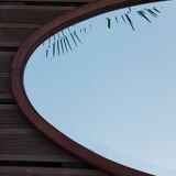 Oval mirror from a 1930s dressing table H138.50 x W 60.50 cm