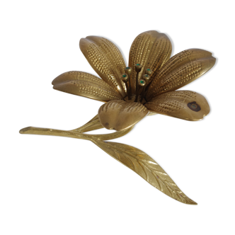 Fleur cendrier en laiton 70