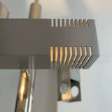 Henri Mathieu chandelier in chromed metal France 1960