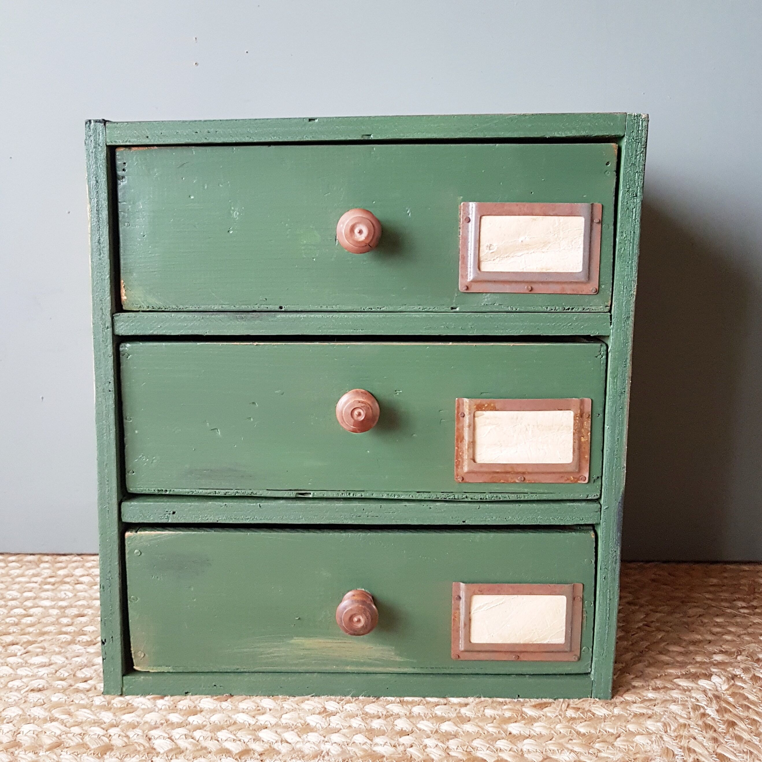 Old workshop furniture with drawers
