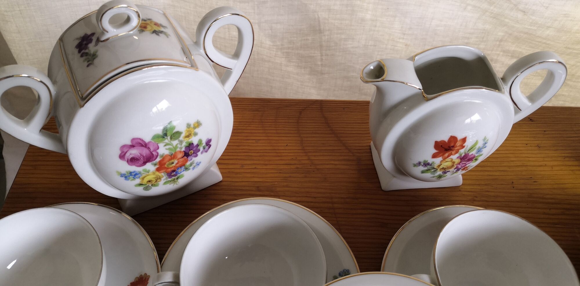 Epiag porcelain coffee service art deco czechoslovakia vintage 1920 1930