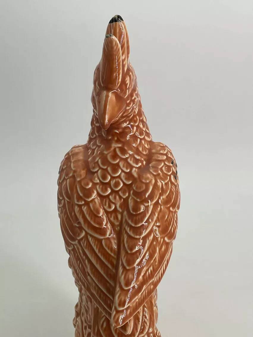 Vintage Ceramic Parrot Sculpture