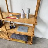 Large rattan shelf 1960