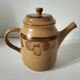 Stoneware coffee/tea pot from Sarreguemines, Lorraine, 70s.