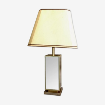 Brass and mirror 1970 editor desk lamp