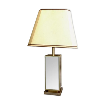 Brass and mirror 1970 editor desk lamp