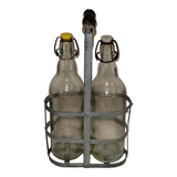 Bottle holder with 2 bottles - old