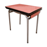 Table red Formica with extensions