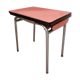 Table red Formica with extensions