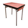 Table formica rouge avec rallonges
