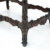 Table avec plateau en marbre, Italie, début du XXe siècle.