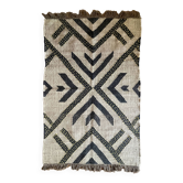 3x5 Ft-Jute\Wool Handwoven Kilim Rug with Thread Work,Home Decor,Living,Wall Decor,Floor Rug/Carpet.