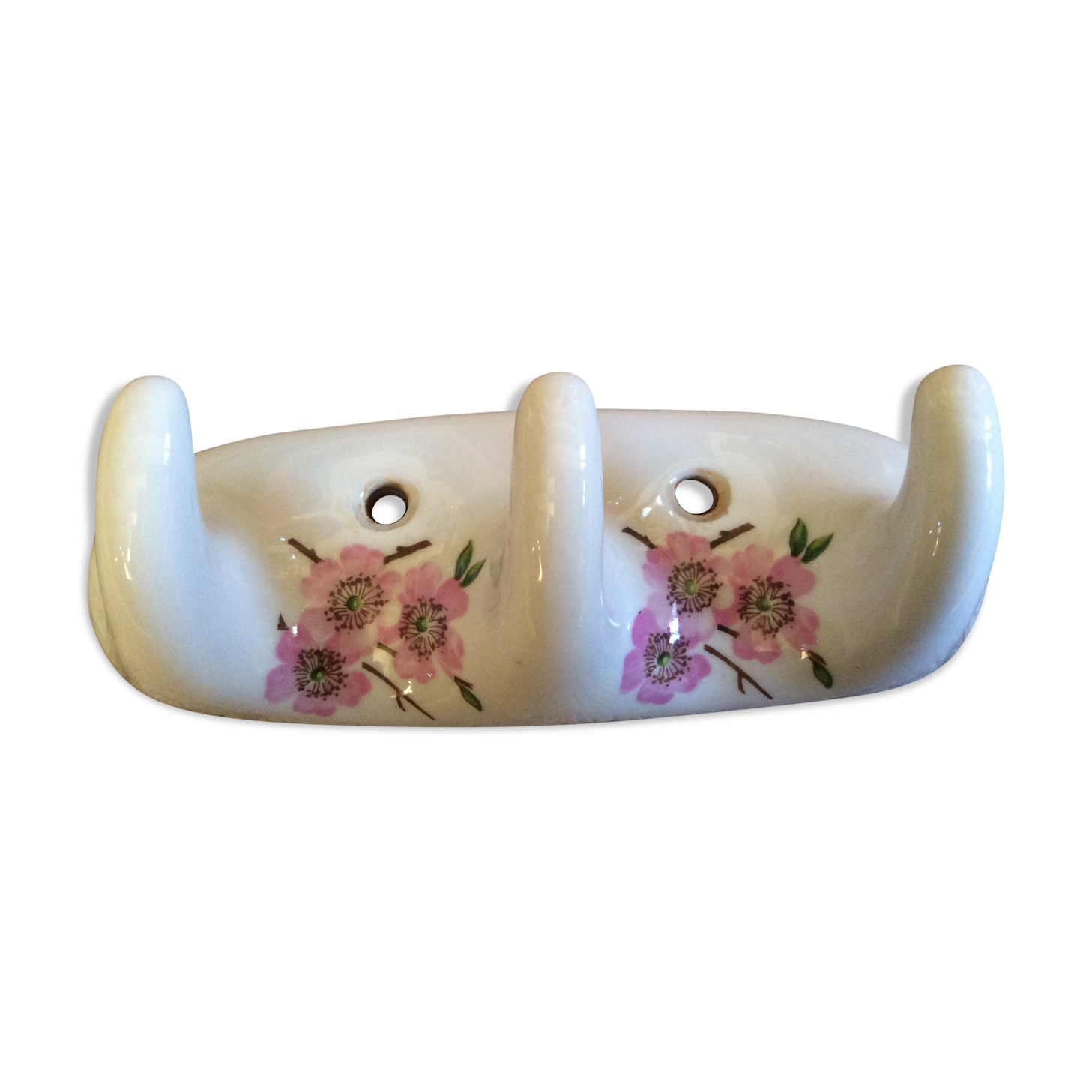 Patère en porcelaine