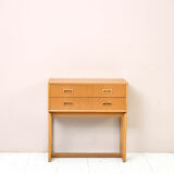 Scandinavian oak chest of drawers with two drawers